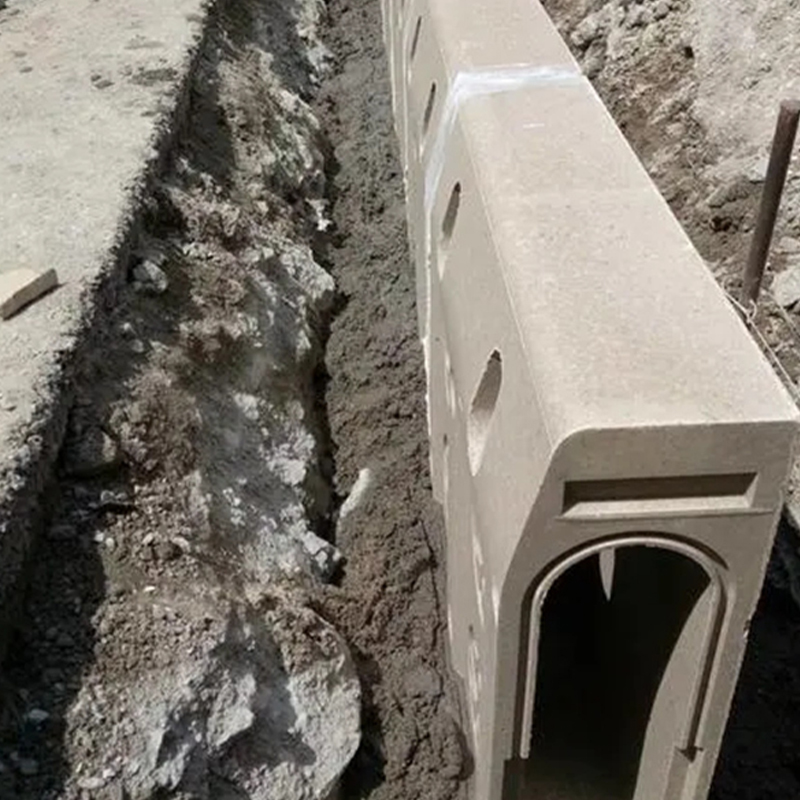 Canal de drenaje de bordillo, zanja de drenaje de bordillo prefabricado integrado